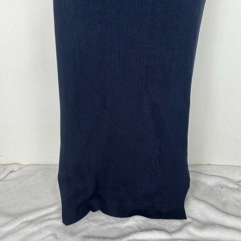 J.Crew Ribbed Sleeveless Sweater Dress Midi Fitted Minimalist Office Chic NWT - Picture 6 of 12